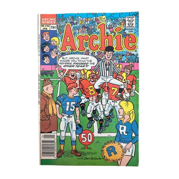 Archie Series Comic #345 January 1987 Vintage Issue Classic Bagged Boarded - Picture 1 of 7